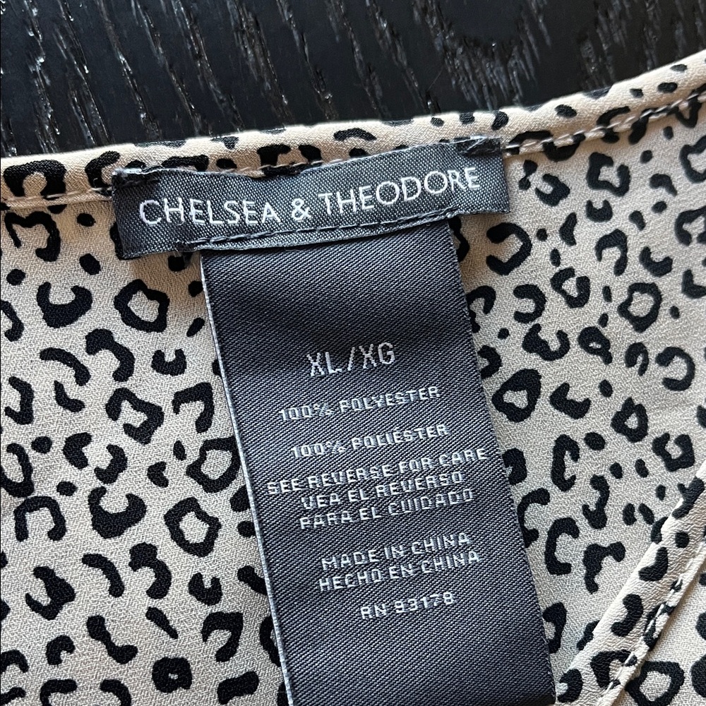 Chelsea & Theodore Black and Cream Speckled Blouse lagenlook, work or office. - Picture 10 of 13